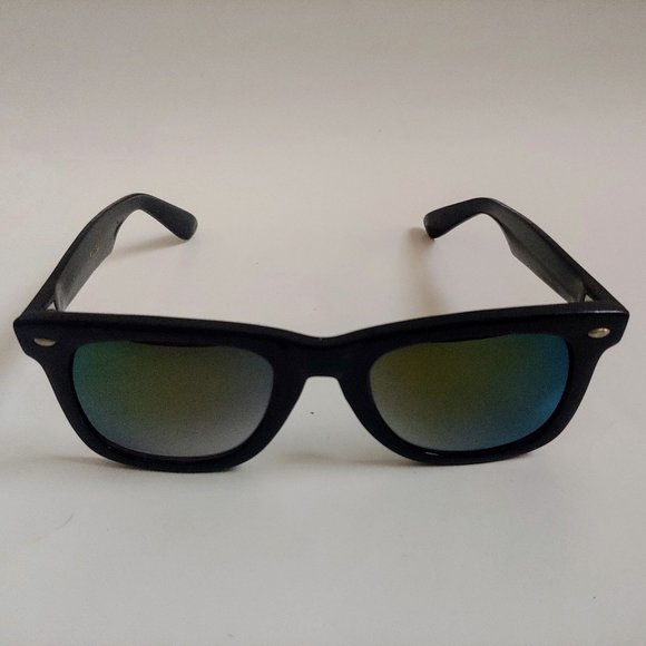 NWT Fashion Blues brother style w/ light gold iridium mirror lens sunglasses